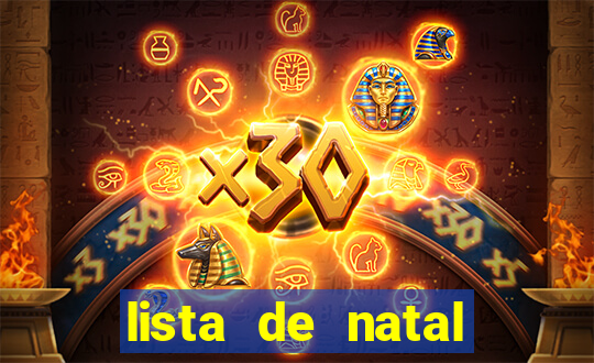 lista de natal para imprimir